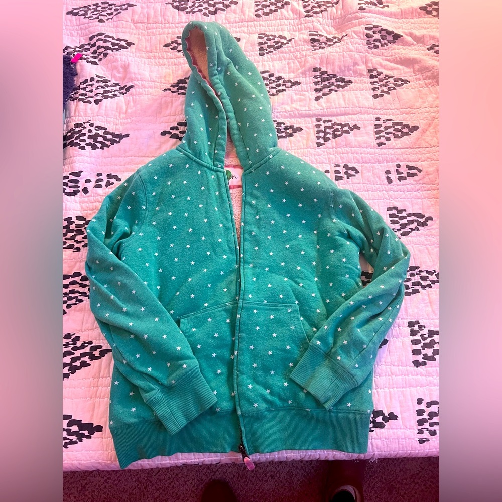 Mini Boden shaggy lined zip up